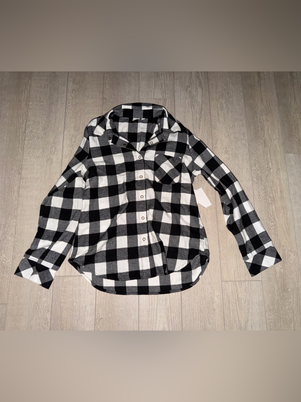 bp Black and White Plaid pajamas NWT medium woman's